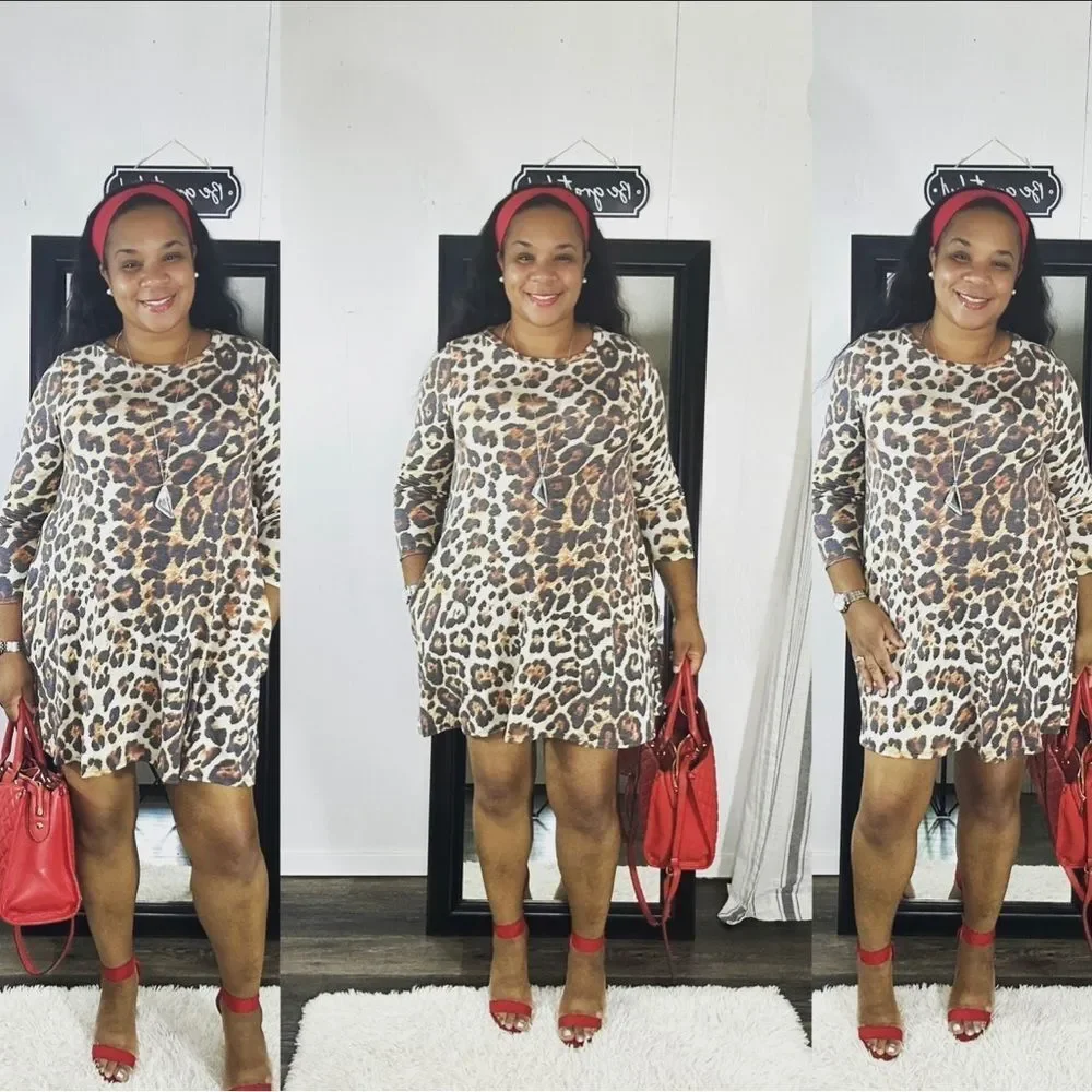 Leopard Beauty Dress - Picture 1 of 1